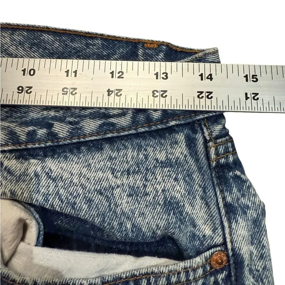 Vintage Acid Washed Levi's Denim Jeans Size 31 x 32 Made in USA